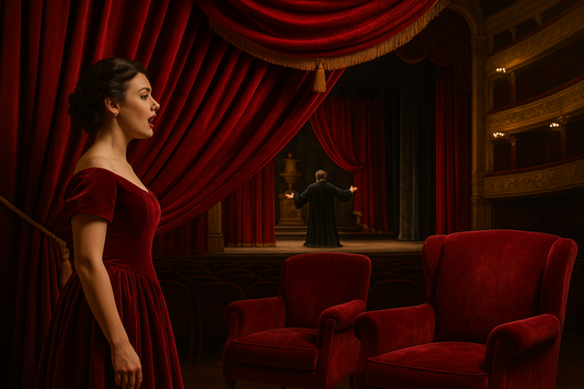 El terciopelo y la ópera: elegancia en vestuario, escenario y teatro