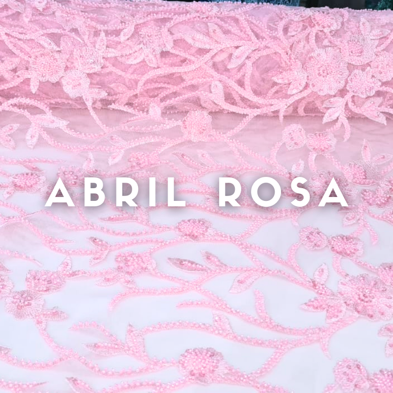 Tul Bordado Abril ancho 1.30