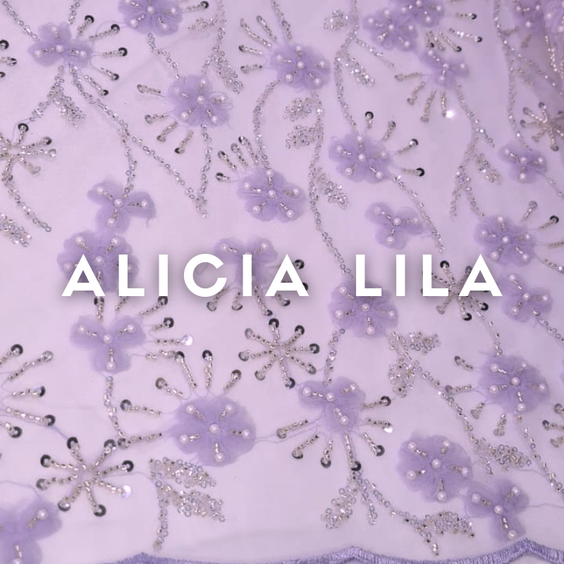 Tul Bordado Alicia ancho 1.30