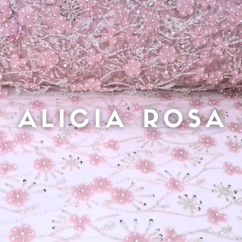 Tul Bordado Alicia ancho 1.30