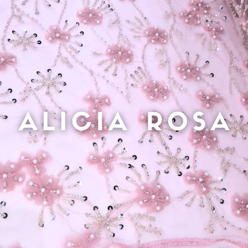 Tul Bordado Alicia ancho 1.30