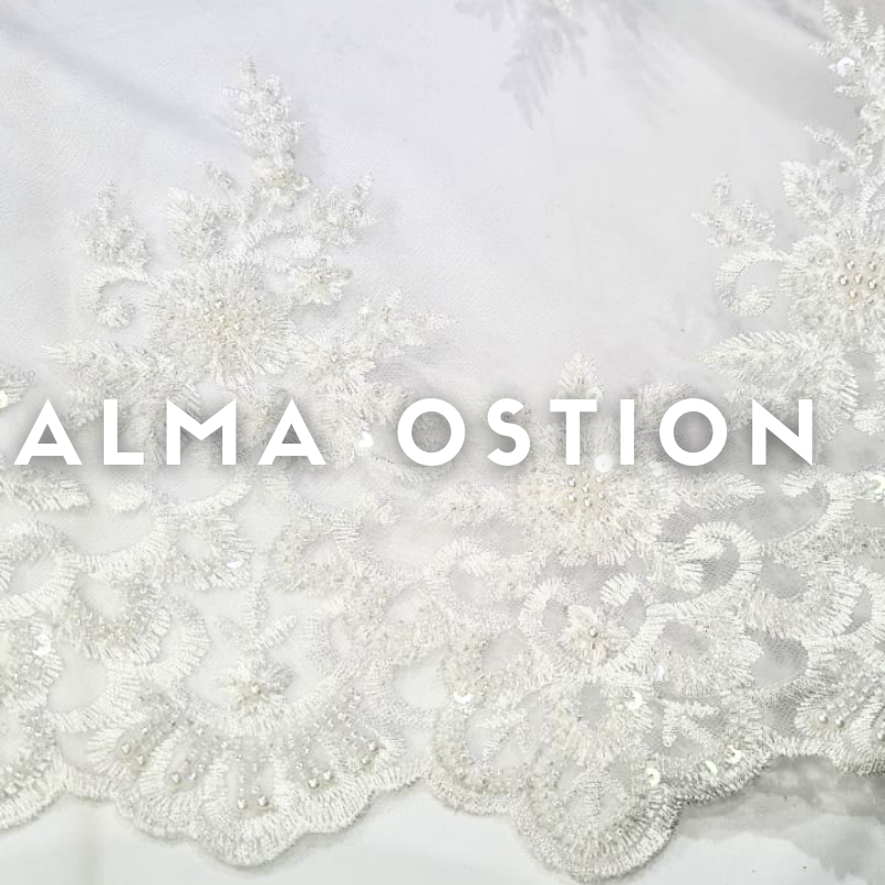 Tul Bordado Alma ancho 1.30