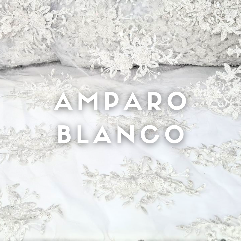 Tul Bordado Amparo ancho 1.30