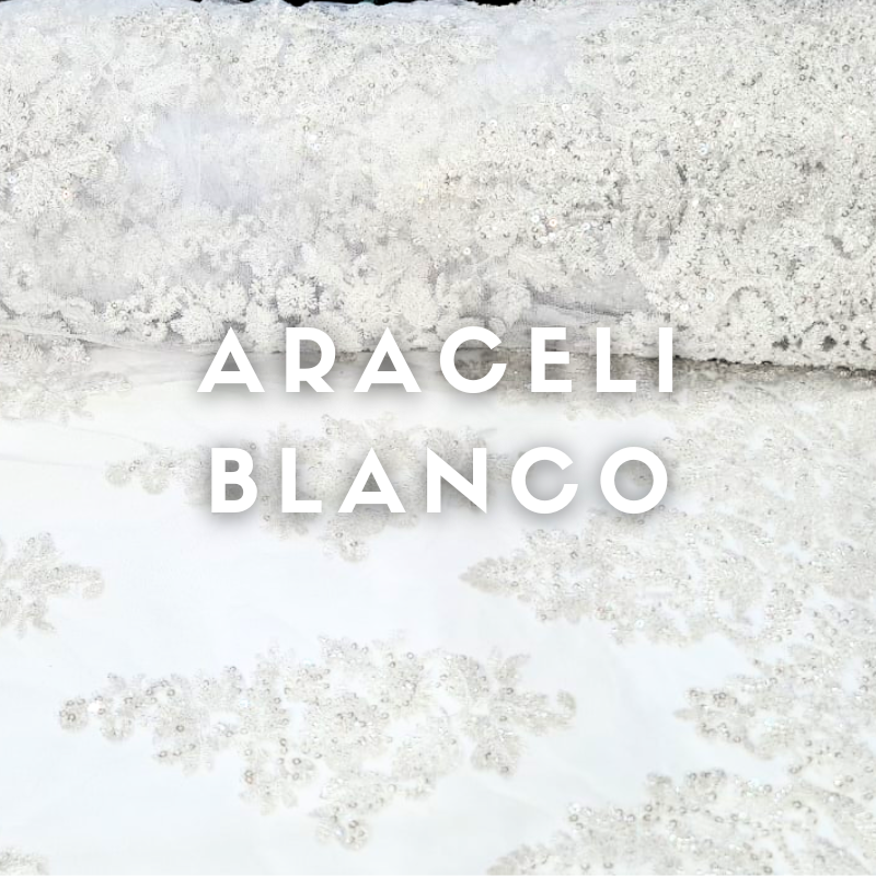 Tul Bordado Araceli ancho 1.30