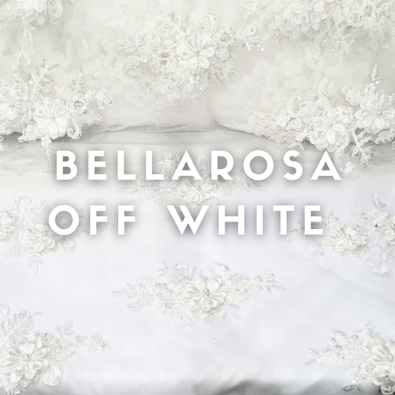 Tul Bordado Bellarosa ancho 1.30