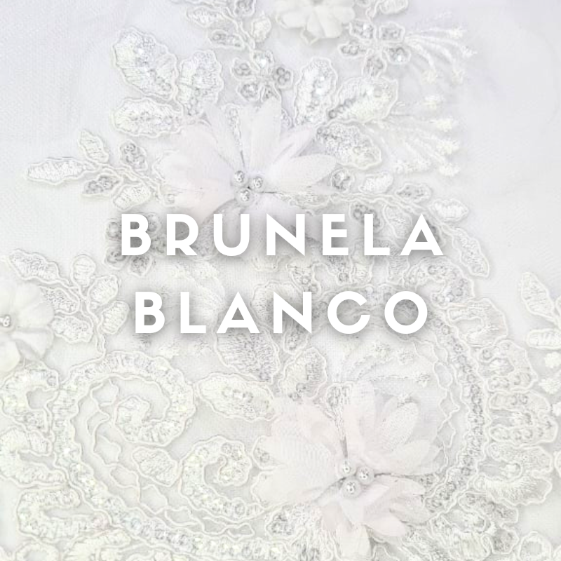 Tul Bordado Brunella ancho 1.30