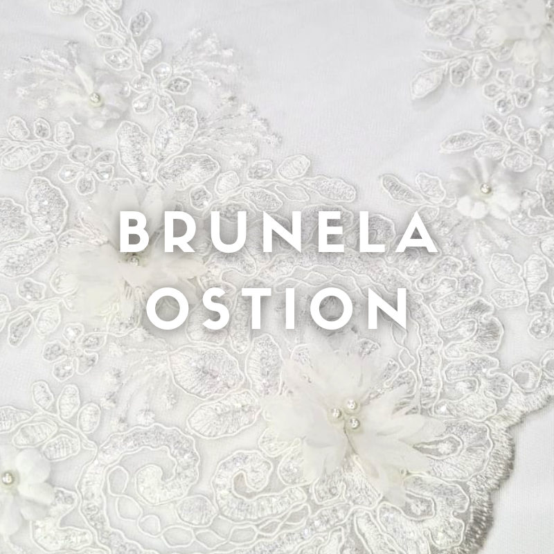 Tul Bordado Brunella ancho 1.30