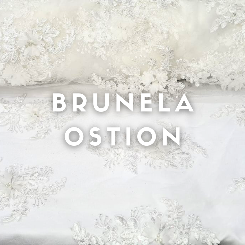 Tul Bordado Brunella ancho 1.30