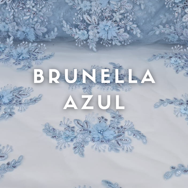 Tul Bordado Brunella ancho 1.30
