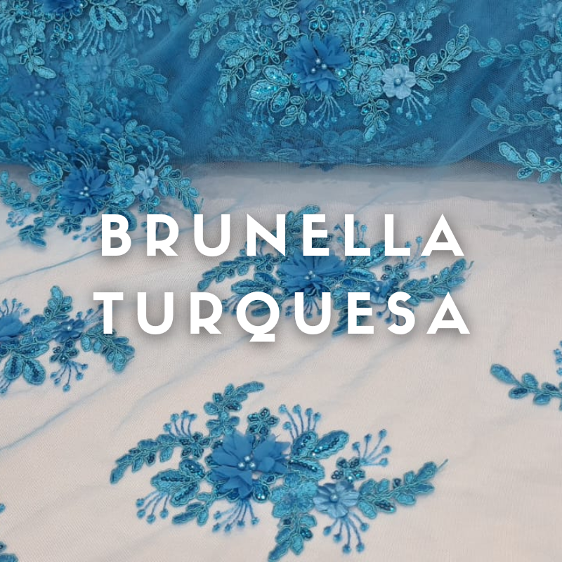 Tul Bordado Brunella ancho 1.30