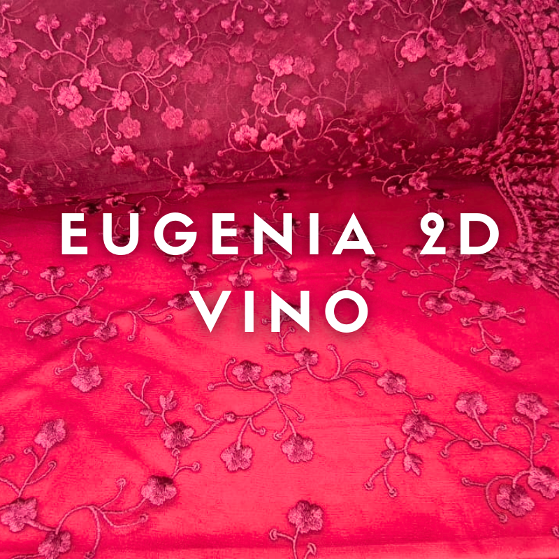 Tul Bordado Eugenia 2D ancho 1.30