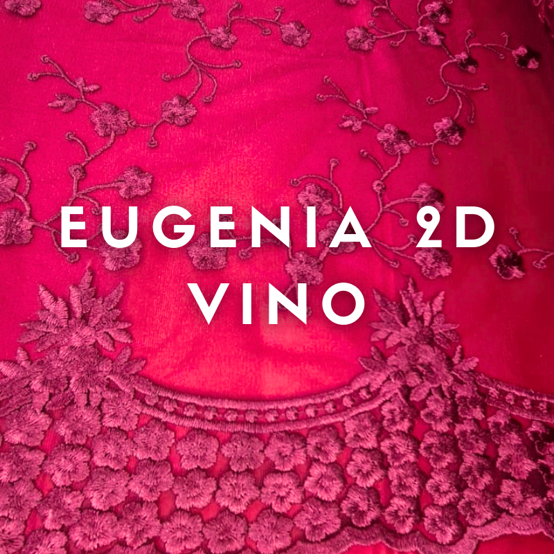 Tul Bordado Eugenia 2D ancho 1.30