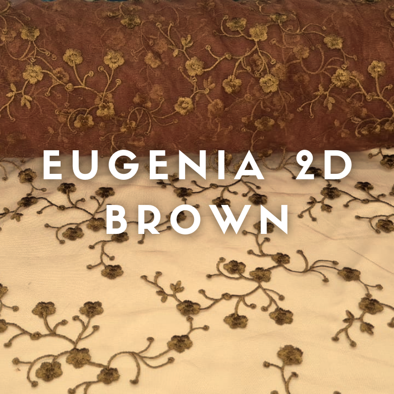 Tul Bordado Eugenia 2D ancho 1.30