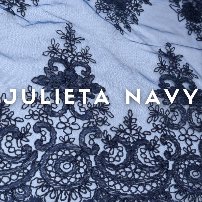Tul Bordado Julieta Ancho 1.30