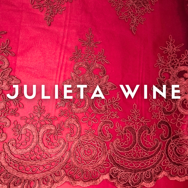 Tul Bordado Julieta ancho 1.30