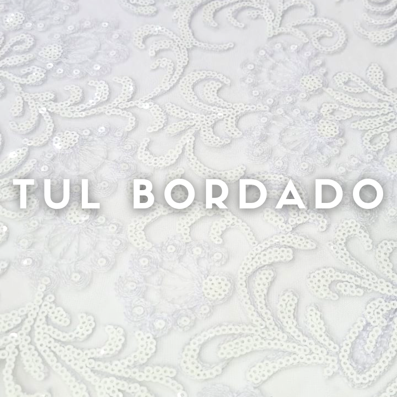 Tul Bordado ancho 1.30