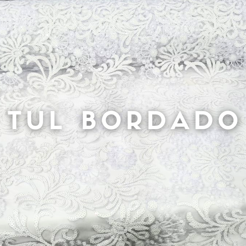 Tul Bordado ancho 1.30