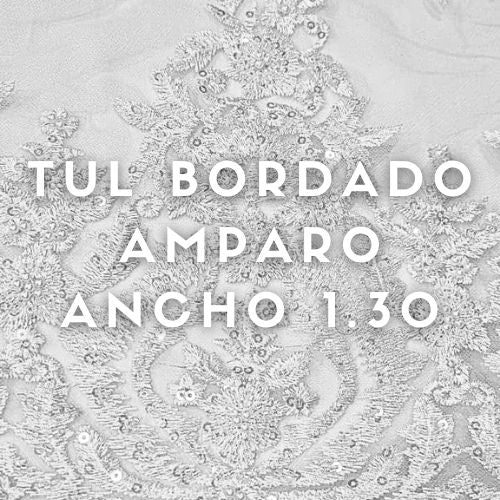 Tul Bordado Amparo  ancho 1.30