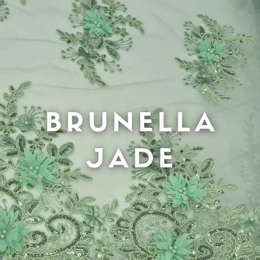 Tul Bordado Brunella ancho 1.30