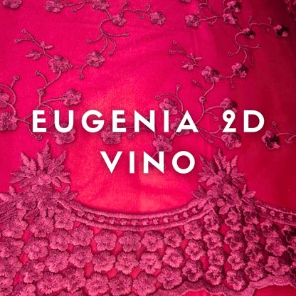 Tul Bordado Eugenia 2D ancho 1.30