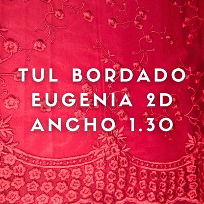 Tul Bordado Eugenia 2D ancho 1.30