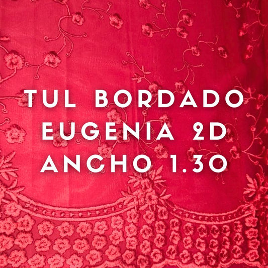 Tul Bordado Eugenia 2D ancho 1.30