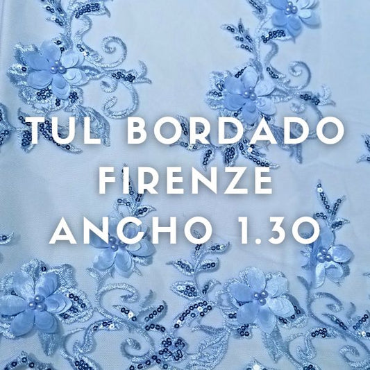 Tul Bordado Firenze ancho 1.30