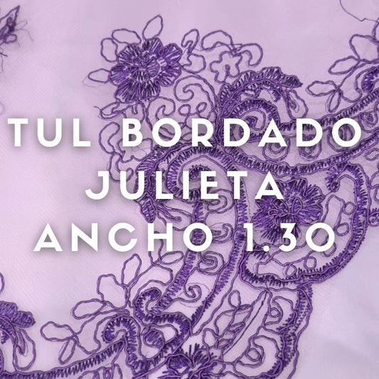 Tul Bordado Julieta ancho 1.30